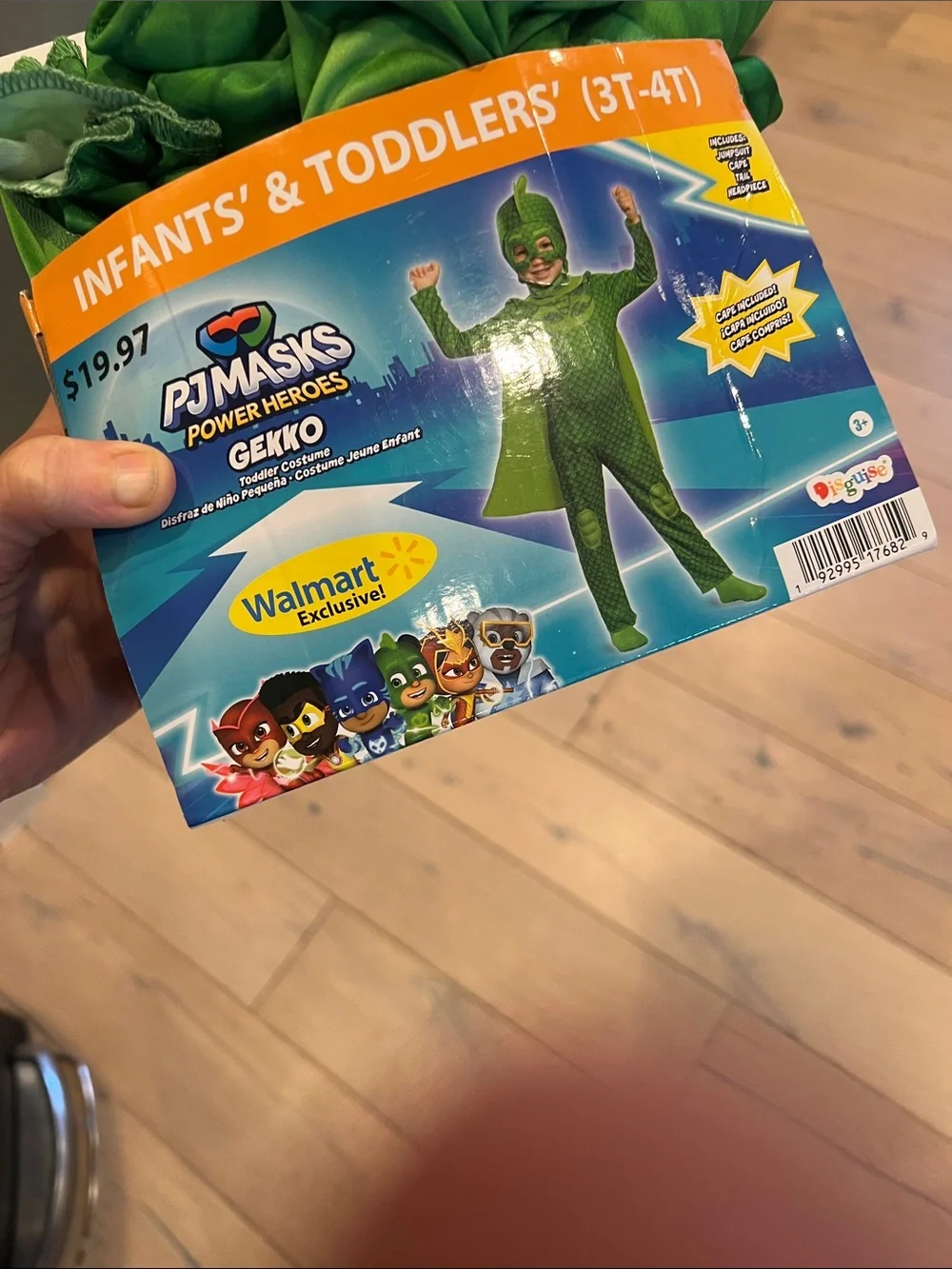 Disguise Green Dragon Hero Costume with Cape